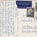 BRD - 30+10 Pfg. Heuss II+III Luftpostkarte n. USA Freilassing - Glendale 1961