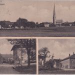 Bayern - Emertsham Ortsansicht Gebäude etc. sw-Mehrbild-AK gelaufen 1924