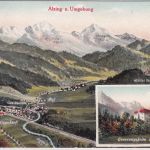 Bayern - Alzing Ortsansicht Genesungsheim farb. Mehrbild-AK gelaufen 1927