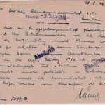All.Bes./BZ - 6 Pfg. AM-Post Ganzsache+Zusatz Notstempel Vechta - Dresden 1946