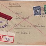 All.Bes. - 80+84 Pfg. Ziffer Eil-Einschreibebrief Bonn - Lochham 1947 US-Zensur