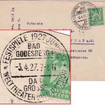 DR - Bad Godesberg Festspiele "Das große Weltheater von Calderon" 1927 SST Karte