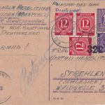 AM-Post - 6 Pfg. Ganzsache+Zusatz n. SCHLESIEN Weiden 9.5.46 Retourvermerk