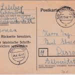 All.Bes./BZ - 6 Rpf. Ganzsache/Behelfsausgabe Eckernförde - Dessau 1.11.45