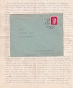 Sudetenland - Aussig 25.12.44 Brief mit Inhalt n. Hof