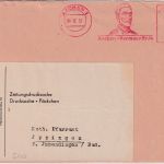 BRD - Aachen 1952 20 Pfg. AFS "Hermannstr. 14" Zeitungsdrucksache-Vds.