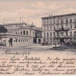 NRW - Aachen Burtscheid Kurhaus sw-AK gelaufen/Ortskarte 1903