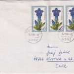 Berlin - 3x70 Pfg. Wofa/Enzian Brief i.d. CSSR Neuanspach - Kvetna 1991