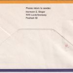 Jugoslaiwen - 2 Din. Edelweiß LH-Erstflugbrief Ljubliana - FFM 1974
