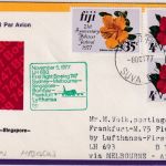 Fiji - 35+2x4 C. Hibiscus Zuleitung LH-Erstflug Melbourne - Frankfurt a/M 1977