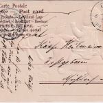 Bayern - Mühldorf 2 Reserve-K2/Ank.stempel Osterkarte aus Erding 1905
