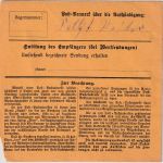 Bayern - 2x20+10 Pfg. Staatswappen Paketkarte Altötting - Pleiskirchen 1918