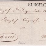 Bayern - Burghausen L1 Militariabrief n. Regenstauf ca. 1830 - ohne Inhalt