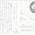 Bayern - Garching a.d. Alz Ortsansicht Luftaufnahme sw-Foto-AK gelaufen 1961