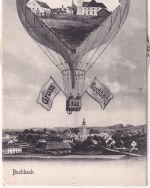 Bayern - Buchbach Ballonmotiv mech. Drehkarte gelaufen 1912