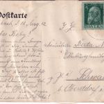 Bayern - Buchbach Ballonmotiv mech. Drehkarte gelaufen 1912