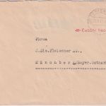 All.Bes. - Dorfen Markt 20.9.45 Gebühr bezahlt roter SKS-L1 Brief n. Münchberg