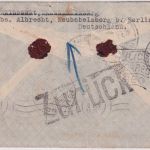DR - 100+80 Pfg. Hindenburg Luftpostbrief n. CHILE Neubabelsberg Chauquenes 1937