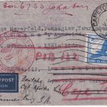 DR - Bielefeld 1936 Luftpostbrief n. SPANIEN/Las Palmas Nachsendung Südafrika