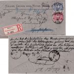 DR - 10+20 Pfg. Einschreibebrief Mainz - Hechtsheim 1888 rs. Retour-"Roman"