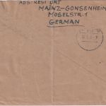 FZ/Allg. - 3x15 Pfg. Wappen u.a. Einschreibebrief Mainz-Gonsenheim Nürnberg 1946