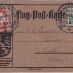 DR - 10 Pfg. Flugpost Rhein/Main Sonderkarte Frankfurt a/M - München 21.6.12