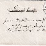 DR - Wiesbaden 1916 Feldpostbrief an 12.ID, FAR 21 (Osten) Absender !!