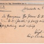 DR - Wiesbaden 1908 Frei d. Ablösung No.21 Kgl. Oberlandmesser Karte n. Homburg