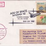 USA - 2x20 C. Kakteen Zuleitungspost LH-Erstflug Thessaloniki - FFM 1982