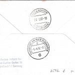 USA - 2x20 C. Kakteen Zuleitungspost LH-Erstflug Thessaloniki - FFM 1982