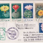 DDR - Kakteen II Satz u.a. Zuleitungspost LH-Erstflug Köln - Lima 1974