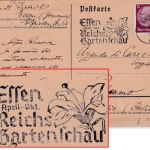 DR - Essen 1938 Reichsgartenschau Masch.werbestpl. Karte n. ITALIEN