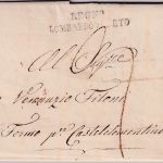 Österreich/Lombardei/Kirchenstaat - Regno Lombardo Veneto L2 + Ra1 Milano 1823
