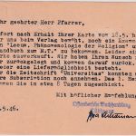 FZ/OPD Tübingen - 12 Pfg. Gebühr bezahlt/6 Pfg. AH Ganzsache Tübingen 1946
