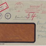 All.Bes. - Kiel 29.1.46 42 Pfg. AFS Provinzial Versicherung Einschreibebrief