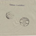 All.Bes. - Kiel 29.1.46 42 Pfg. AFS Provinzial Versicherung Einschreibebrief