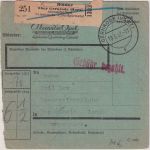 DR - Rieder ü. Gernrode Opel Gärtnerei Selbstbucher-Paketkarte 1942