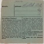 DR - Rieder ü. Gernrode Opel Gärtnerei Selbstbucher-Paketkarte 1942