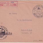 BRD - Baden-Baden 1956 Dreiländer-Holztagung SST Postsache n. Kassel