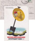 DR - Stuttgart Reichs-Gartenschau 1939 SST farb. Sonderkarte n. Oberndorf