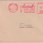 Bizone - Wiesbachden-Biebrich 1949 4 Pfg. AFS Derval Hautwäsche Drucksache