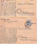 All.Bes. - Lübeck 1947 2 Karten/Bastelarbeiten n. Tübingen