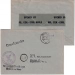 FZ - Nierstein 1946 Gebühr bezahlt L1 Drucksache n. München - US-Zensur