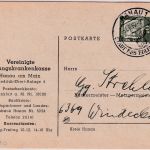 BRD - Hanau Stadt des edlen Schmuckes apt. Handwerbestempel Karte 1962