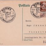 DR - Worms Nibelungenfestwoche 1500 J. Deutsche Geschichte SST Drucksache 1937