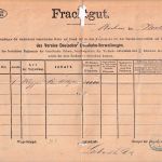 DR - Eisenbahn-Frachtgutschein Bochum - Odenheim 1876