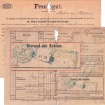 DR - Eisenbahn-Frachtgutschein Bochum - Odenheim 1876