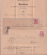 DR - 2x10 Pfg. Wendebrief Pfiffligheim/Niederflörsheim 1887 - mit Inhalt
