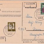 Preussen/BRD - Simmern apt. preuss. Ra2 philatel. Karte n. Viersen 1963
