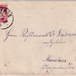 Bayern - Nürnberg 1883 Zierbrief (Engel/Bienenstock) n. München